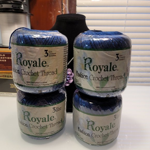 Royale Office Vintage Lot Of Royale Cotton Crochet Thread Poshmark
